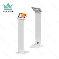 Kiosque de support de plancher de tablette commerciale de retour LSF08-K pour iPad support de plancher de sécurité pour le kiosque de plancher d'iPad pour l'iPad 10 11 "Android