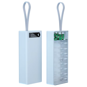 4 styles, 16 packs, coque de batterie externe DIY 18650, prend en charge la charge sans fil PD, indicateur LED, sans batterie intégrée - Product Image 6