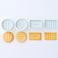 Emporte-pièces à gaufres et biscuits en ABS, forme ronde et rectangulaire, pour enfants - Fabricant