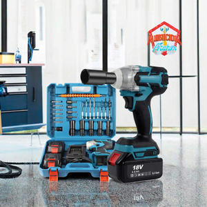 Clé à chocs électrique sans fil 600 N.m, clé électrique sans fil 1/2 pouce pour batterie <span class=keywords><strong>Makita</strong></span> <span class=keywords><strong>18V</strong></span>, tournevis électrique, outil électrique - Product Image 2