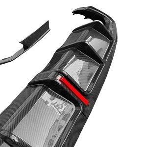 KB phong cách sợi carbon khuếch tán phía sau cho <span class=keywords><strong>Audi</strong></span> <span class=keywords><strong>A4</strong></span> B10 S4 BodyKit khuếch tán 2020-2022 - Product Image 3