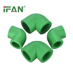 IFAN Manufacture Supplier Plastic PPR Elbow Pipe Fitting Plumbing Elbow PPR Pipe Fittings