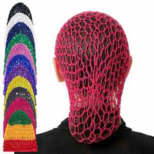 Bandeaux en maille de rayonne pour femmes et filles, couvre-cheveux épais pour cheveux courts ou longs, pour dormir, ornements au crochet, cadeau - Product Image 1