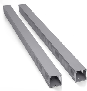 Canaleta de Cable eléctrico de PVC sólido de montaje en superficie directo de fábrica 40*40mm conductos de cableado de pared sólida para gestión de cables - Product Image 1