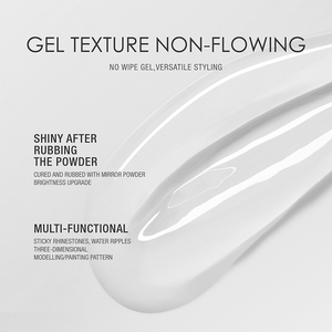 Gel de Escultura <span class=keywords><strong>BBM</strong></span> Sin Limpieza, Gel Semisólido para Moldear, Tallar y Esmerilar, Polvo Espejo Removible, Gel para Uñas de Modelado Sin Limpieza - Product Image 3