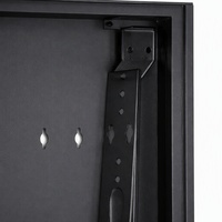 Armoire électrique métallique ventilée découpée au laser avec charnières et verrouillage, pour fabrication de tôlerie, avec supports de montage internes