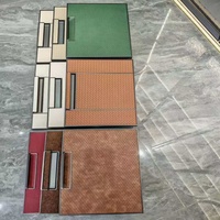 Ensemble de chambre à coucher moderne et personnalisable en cuir écologique, design dernier cri, avec armoire, idéal pour appartement, hôtel, salon, montage facile