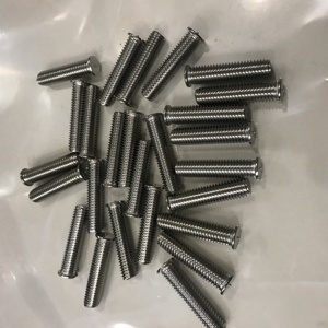 1/4 \ "-20X1/2 flangiato condensatore a scarica (CD) saldatura borchie <span class=keywords><strong>100</strong></span> pezzi in acciaio inossidabile finitura semplice - Product Image 4