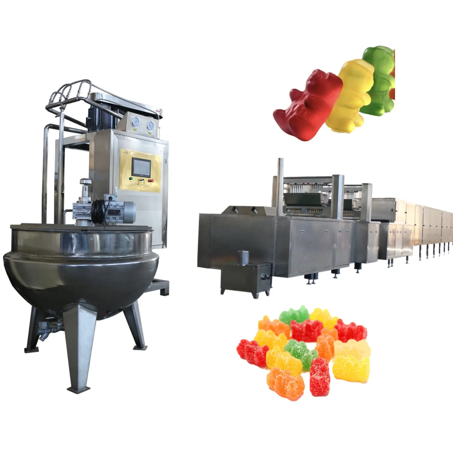 Mesin Pembuat Permen Gula Gummies Ekstrak dan Lini Produksi