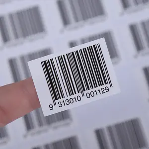 방수 공장 맞춤형 자체 접착 바코드 스티커 라벨 인쇄 가변 일련 번호 바코드 라벨