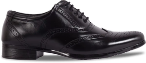 Chaussures Homme Noires en Cuir Véritable à Enfiler, Légères, Style Décontracté et Habillé, Coupe Classique, Confortables pour le Bureau, les Affaires et le Quotidien - Product Image 4