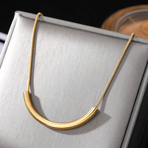 VKME 18K 골드 하트 펜던트 316L 써지컬스틸 여성 목걸이 - Product Image 2