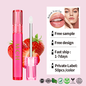Trucco di lunga durata naturale fruttato luccicante lucidalabbra neutro senza Logo rossetto idratante lucido - Product Image 3