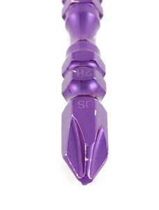 Mô-men xoắn cao S2 đôi Phillips 65-150mm PH2 tuốc nơ vít không khí bit thiết lập 6.35mm phun cát tip CAPE NUNCHAKU nguồn thép tự làm - Product Image 4