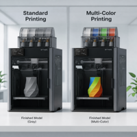 Printer 3D dengan Auto-Leveling H2C AMS Combo Kecepatan Tinggi Industrial FDM Konektivitas WiFi/USB Dukungan Multi-Warna Tipe Tertutup Core-XY