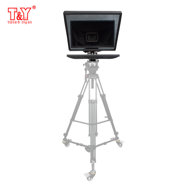 70/30 Beam Splitter Glass Teleprompter with 19.5 Inches Self-reversing Screen