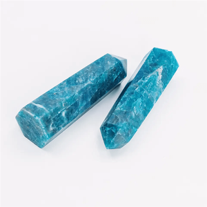 Vente en gros de pierres de cristal d'apatite bleue naturelle polie de style bohème, tour de cristal pour décoration d'intérieur unique et cadeaux de vacances - Product Image 2