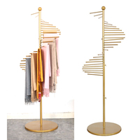 Garment Metal Display Scarf Hangers Rack Hijab Scarf Hanger Display Scarf Metal Hangers for Store