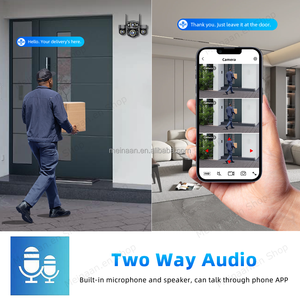 Kamera CCTV tahan air 6MP nirkabel WiFi, tiga lensa PTZ IP kamera yoosee 360 4K luar ruangan WiFi kamera keamanan rumah - Product Image 4