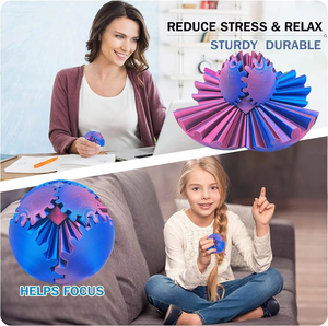 Jouets anti-stress en gros pour l'extérieur : Balle imprimée en 3D, jouet de bureau rotatif ou cube pour soulager l'anxiété et la tension chez les adultes et les enfants - Product Image 2