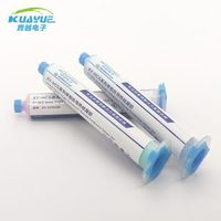 Gel conductor térmico de silicona ignífugo autonivelante KUAYUE para refrigeración de componentes electrónicos