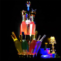 Pabrik Cina kustom ember es cahaya LED besar untuk pesta Bar disko DJ desain Modern murah ember es anggur dijual