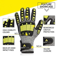 Guantes de Seguridad Resistentes a Impactos, Cortes y Deslizamientos, para Trabajo Pesado, Rescate y Actividades al Aire Libre, Venta al Por Mayor
