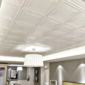 3D Self Adhesive Ceiling Tiles XPE Foam Waterproof Wall Stickers Square Pattern Home Decoration - Product Image 3