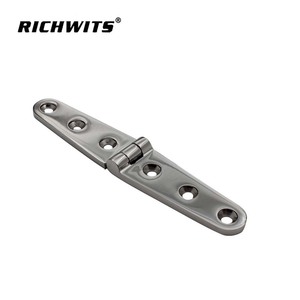 RICHWITS Stainless Steel Hinge 6 Hole Single Line Mirror Polished For RV <b>Yacht</b> Marine Hardware Folding Joint - Product Image 2