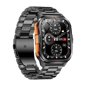 Sang Trọng Mk98 Thông Minh Đồng Hồ Cong Kim Loại Thiết Kế Thép Dây Đeo Đồng Hồ 3ATM Không Thấm Nước Bước Calorie Truy Cập Đèn Pin Dự Báo Thời Tiết - Product Image 2