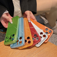 Coque de téléphone CD à motif électroplaqué, couleur bonbon fraîche, pour iPhone Air 13 14 15 16 17 Pro Max, avec paillettes colorées et effet laser aurore