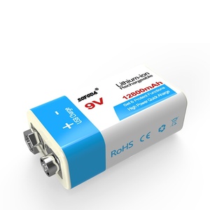 USB перезаряжаемый 9 В 12800 мАч литий-ионный аккумулятор для мультиметров беспроводные микрофоны медицинские устройства - Product Image 3