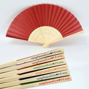 Abanicos de Bambú Marrón con Decoración Pintada y Tallada con Arte Folclórico para Decoración de Negocios, Hogar o Fiestas, Regalo Promocional Festivo - Product Image 4