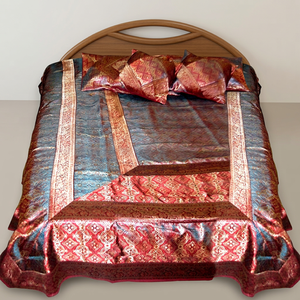 En gros À La Main En Soie Satin Tissu Traditionnel ensemble De Literie - Product Image 1