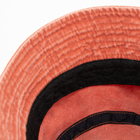 Venta caliente promocional logotipo personalizado protección solar Vintage liso redondo lavado algodón cubo sombreros