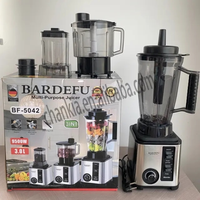 Mélangeur Commercial Multifonction Haute Vitesse Silver Crest 2024, Moteur 8000W 9500W 9525W, 2.5L 3L, 3 Tasses
