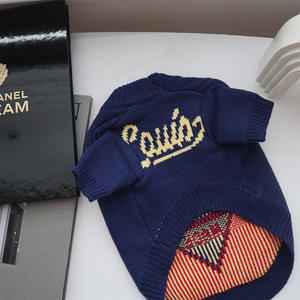 Suéter de punto de algodón de diseñador de lujo para perros y gatos para Primavera, otoño e invierno, ropa para mascotas impresa personalizada, Fabricante Mayorista - Product Image 6