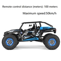Voiture RC électrique brossée 1:12 avec éclairage LED, haute vitesse, télécommandée, pour l'escalade