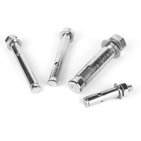 Ancres à expansion hexagonales externes robustes en acier inoxydable 304, cheville d'ancrage à percussion pour l'industrie lourde, métriques