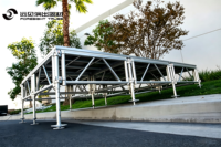 Performa Bodenmontierte Tragbare Aluminium-Bühne mit Verstellbarer Höhe, Treppen, Mobile Pole-Dance-Plattform-Einheiten, Rostfrei, CE-Zertifiziert