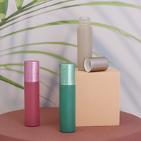 Botol Roll On Matte Rose Grey Green Grosir 10ml dengan Bola Roller Batu Permata dan Tutup Plastik