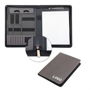 Custom Multifunction 8000mah Power Bank Business Zipper <b>Portfolio</b> <b>Folder</b> Charging Notebook With Logo - Product Image 1