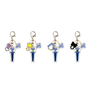 Custom Cute PVC Acrylic <b>Anime</b> Pattern Cartoon Style <b>Keychain</b> Accessories Star Pendant Bag Mobile Phone Decorative Small - Product Image 3