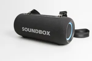 WJOY WLS-044 l'ultimo altoparlante Bluetooth portatile in metallo nero caleidoscopio musica traccia indipendente unità Treble aggiornamento boombox