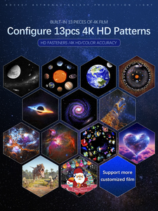 5V/DC 13 phim planetarium chiếu 360 độ thiên hà ánh sáng cho phòng HD 4K máy chiếu để bán phim xoay ánh sáng máy chiếu - Product Image 6