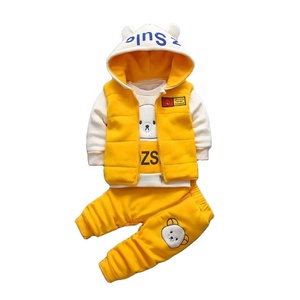 Winter Thick Warm Girls' Clothing Sets Plush Cotton <b>Toddler</b> Baby Girl Clothes Kids Clothes - Product Image 3