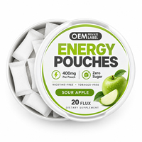 Complément Alimentaire OEM Sans Sucre en Sachet Énergétique 400mg à l'Extrait de Champignon pour la Concentration en Travail Profond, l'Étude et le Soutien Énergétique