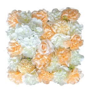 Mur de fleurs artificielles carré de 38 cm en plastique et soie, pour décoration de mariage et de maison, réutilisable - Product Image 4