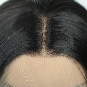 Sensacional y Exótico: Peluca Frontal 13x4 Transparente de Fibra Química Resistente al Calor, Pre-arrancada, Hecha a Mano, Sin Pegamento - Product Image 3