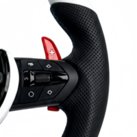 Volant personnalisé en fibre de carbone pour BMW F30 F32 F10 F20 F12 M3 M4, style sport en cuir